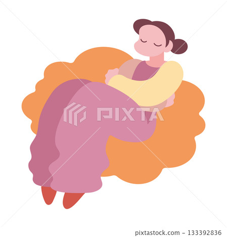 Relaxed warm girl, warm girl, relaxation Relaxed warm girl, warm girl, relaxation 133392836