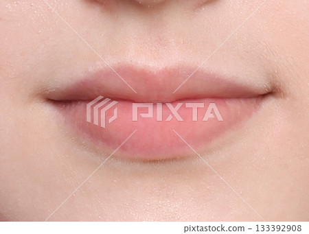 lips of a young girl woman, Caucasian lips of a young girl woman, Caucasian 133392908