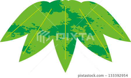 Japanese-style illustration of bamboo leaves, pine, bamboo, and plum New Year's design material Japanese-style illustration of bamboo leaves, pine, bamboo, and plum New Year's design material 133392954