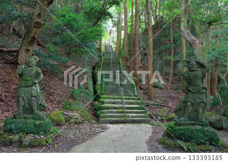 [Oita Prefecture] Stone steps of Monjusenji Temple on the Kunisaki Peninsula 133393185