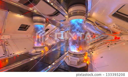 Scenery inside the spacecraft Scenery inside the spacecraft 133393208