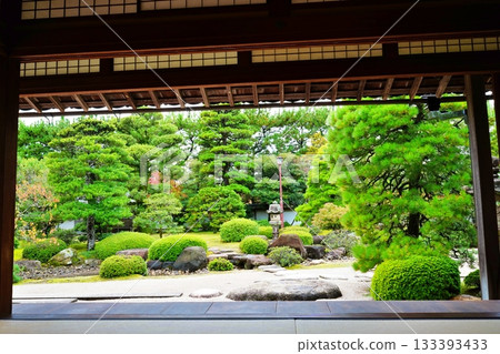 Izumo-style garden viewed from the study at the Izumo Cultural Heritage Museum 133393433