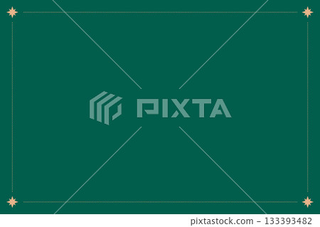 Vintage Christmas frame. Green holiday border with golden star and ribbon decoration. Rectangle elegant green Christmas frame with empty textbox. Minimalist invitation background. Vector illustration Vintage Christmas frame. Green holiday border with golden star and ribbon decoration. Rectangle elegant green Christmas frame with empty textbox. Minimalist invitation background. Vector illustration 133393482