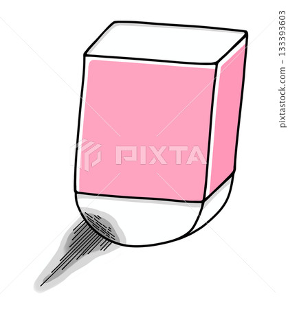 A loose, simple eraser with a smooth stain. 133393603