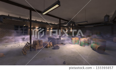 Ruined warehouse 133393857