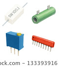 Colored pencil style resistors 133393916