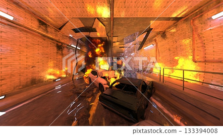 車輛火災現場 車輛火災現場 133394008