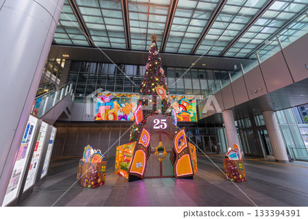 Christmas tree at JR Central Towers and JR Gate Tower in Nagoya Christmas tree at JR Central Towers and JR Gate Tower in Nagoya 133394391