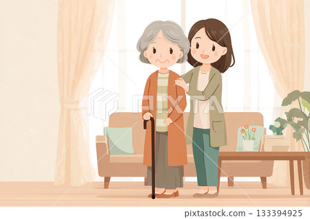 Elderly people consulting about nursing care welfare Elderly people consulting about nursing care welfare 133394925