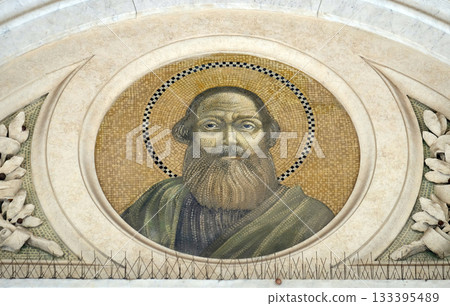 Saint Matthew the Apostle, mosaic in the basilica of Saint Paul Outside the Walls, Rome, Italy Saint Matthew the Apostle, mosaic in the basilica of Saint Paul Outside the Walls, Rome, Italy 133395489