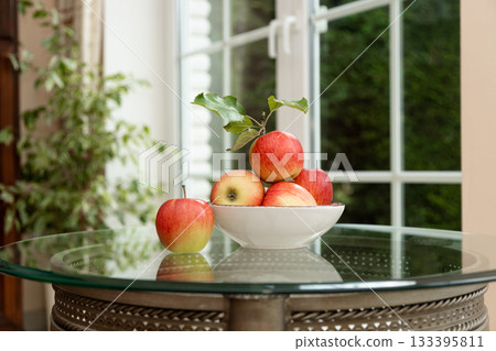 Bowl of Apples Clean Eating and Natural Vitamin Diet 133395811