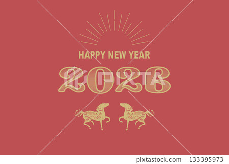 2026年馬年賀年卡 133395973