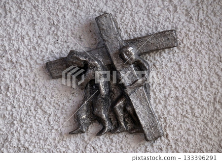 Way of the Cross created by Maria Munz-Natterer in the Erscheinung des Herrn church in Munchen Blumenau, Germany 133396291