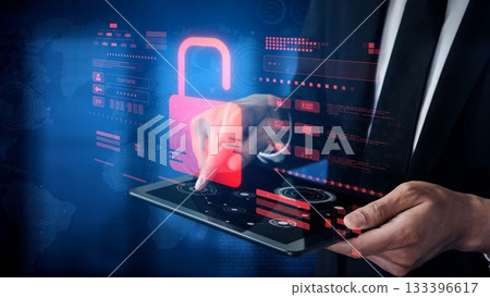 Cybersecurity Breach Highlighting Data Vulnerability Marrow 133396617
