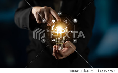 Cloud storage and digital file management network concept Parse Cloud storage and digital file management network concept Parse 133396708