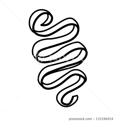 Candy cane swirl doodle whimsical holiday sweets illustration great for festive cards Christmas packaging winter decor and seasonal crafting Candy cane swirl doodle whimsical holiday sweets illustration great for festive cards Christmas packaging winter decor and seasonal crafting 133396858