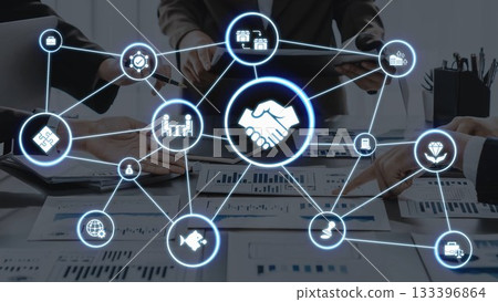 Mergers and acquisitions corporate business deal strategy icons Funnel Mergers and acquisitions corporate business deal strategy icons Funnel 133396864