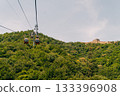 Beijing, China - 3 may 2025 funicular on The Great Wall at Mutianyu  133396908