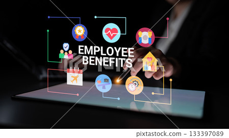 Employee benefits and corporate wellness program concept Parse Employee benefits and corporate wellness program concept Parse 133397089