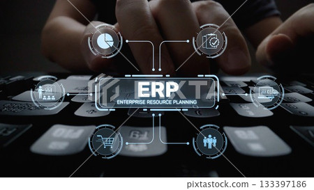 ERP System Dashboard for Enterprise Resource Planning and Business Muxer ERP System Dashboard for Enterprise Resource Planning and Business Muxer 133397186