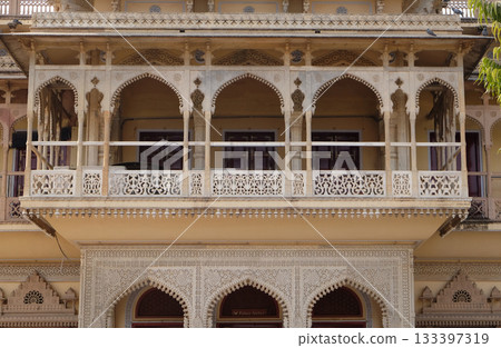 Mubarak Mahal at the City Palace, a palace complex in Jaipur, Rajasthan, India 133397319