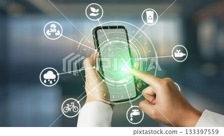 3R reuse reduce recycle concept for sustainability Spire 133397559