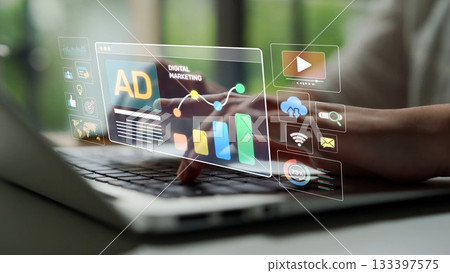 Online Ads Strategy and Digital Content Marketing for Business Growth Muxer 133397575