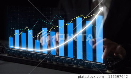 Dynamic Business Growth Chart with Graphical Representation of Data Trends and Financial Success in Modern Office Environment Copula Dynamic Business Growth Chart with Graphical Representation of Data Trends and Financial Success in Modern Office Environment Copula 133397642