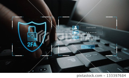 Two-factor authentication for secure login system Marrow 133397684