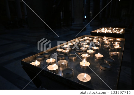 Retro candles, Pisa Cathedral 2 Retro candles, Pisa Cathedral 2 133397715