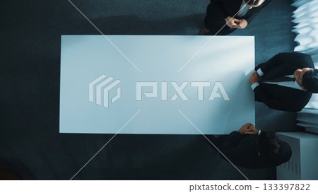 Smart business team present marketing plan and making hand shaking. Directorate. Smart business team present marketing plan and making hand shaking. Directorate. 133397822