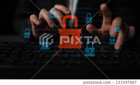 Cybersecurity Breach Highlighting Data Vulnerability Marrow 133397867