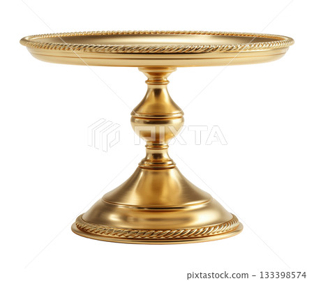 Round Golden Table 133398574
