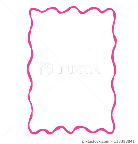 Hand drawn wavy rectangle frame border with soft organic lines ideal for Christmas cards festive journaling notes holiday lists planners and cozy pages Hand drawn wavy rectangle frame border with soft organic lines ideal for Christmas cards festive journaling notes holiday lists planners and cozy pages 133398841
