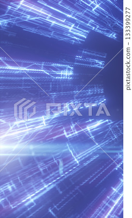 Abstract glowing purple and blue digital streaks forming a light-speed tunnel, symbolizing data flow and futuristic speed Abstract glowing purple and blue digital streaks forming a light-speed tunnel, symbolizing data flow and futuristic speed 133399277