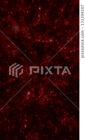 Dense field of glowing red stars forming a cosmic background Dense field of glowing red stars forming a cosmic background 133399287