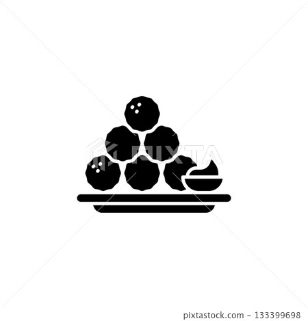 Meatball vector icon. Food icon solid style. perfect use for logo, presentation, website, and more. modern icon design glyph style Meatball vector icon. Food icon solid style. perfect use for logo, presentation, website, and more. modern icon design glyph style 133399698