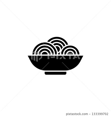 Noodle vector icon. Food icon solid style. perfect use for logo, presentation, website, and more. modern icon design glyph style Noodle vector icon. Food icon solid style. perfect use for logo, presentation, website, and more. modern icon design glyph style 133399702