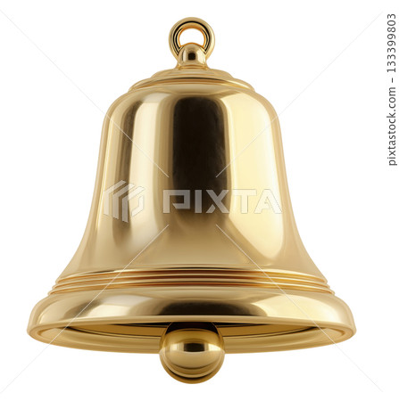 Shiny Golden Bell with Handle 133399803