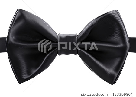 Black Satin Bow Tie 133399804