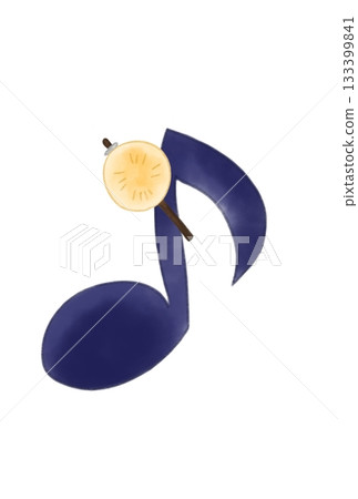 Musical note with oden Musical note with oden 133399841