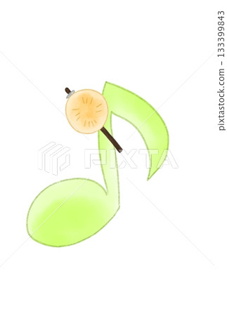 Musical note with oden Musical note with oden 133399843