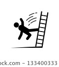 Falling people icon vector template 133400333