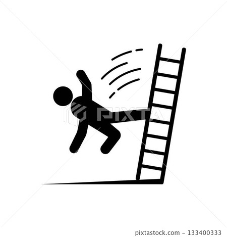 Falling people icon vector template 133400333