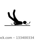 Falling people icon vector template 133400334