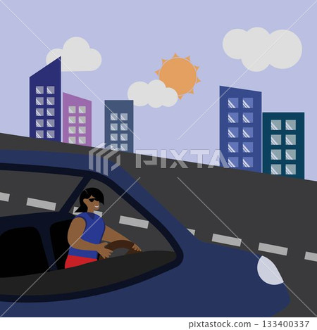 Depicting Various Scenes Of Modern City Life And Daily Activities. Depicting Various Scenes Of Modern City Life And Daily Activities. 133400337