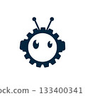 Robot logo vector icon template 133400341