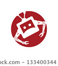 Robot logo vector icon template 133400344