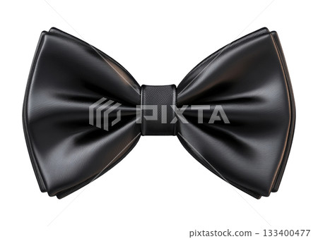 Black Satin Bow Tie 133400477