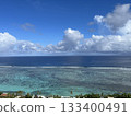 The sea and sky of Guam in summer 133400491
